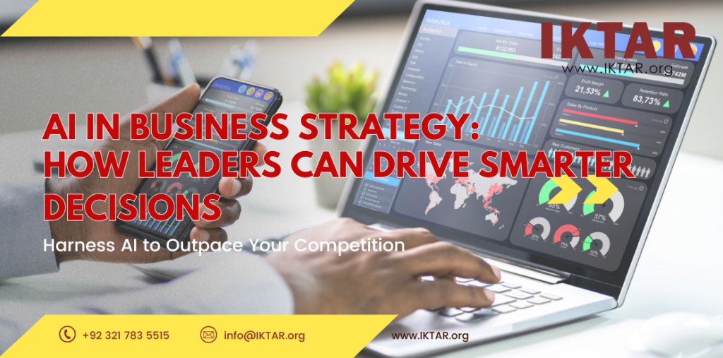 AI in business strategy – leaders using artificial intelligence data analytics for smarter decision-making
