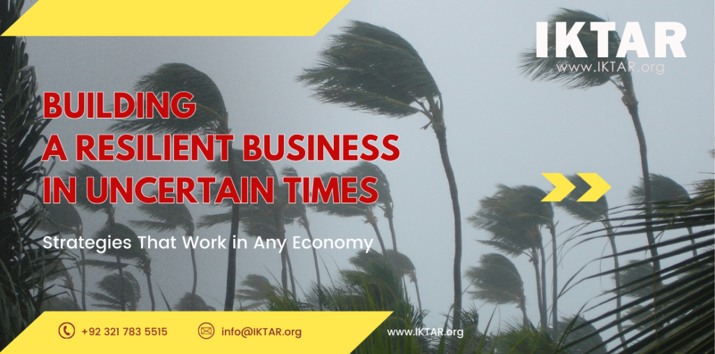 Business leader developing strategies to strengthen resilience during economic uncertainty.