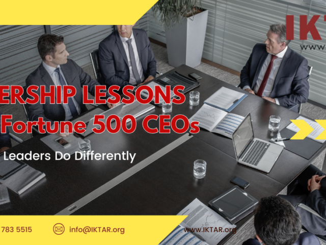 Leadership Lessons from Fortune 500 CEOs