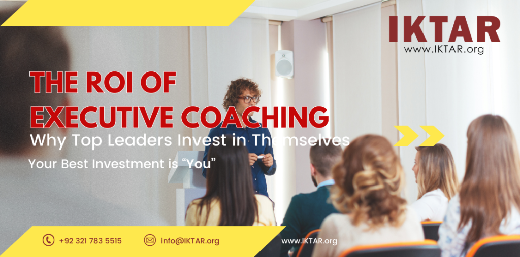 Senior executive in a coaching session, representing the return on investment of executive coaching for leadership growth.