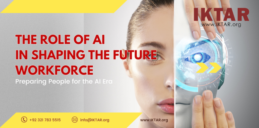 AI-powered technology integrated into workplace operations, representing the role of artificial intelligence in shaping the future workforce.